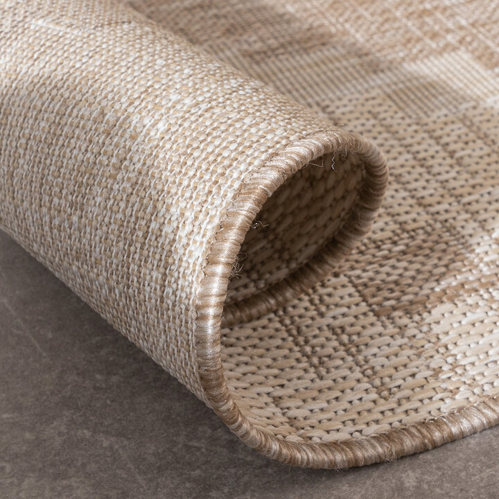 Tapis d'extérieur en jute - Atlas Diamond Marron/Crème - 6