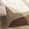 Tapis abstrait - Clarice Marron/Beige - thumbnail 2