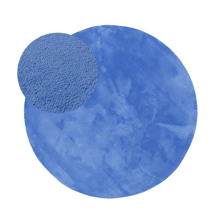 Tapis rond en jute pour l'extérieur - Vivid Bleu