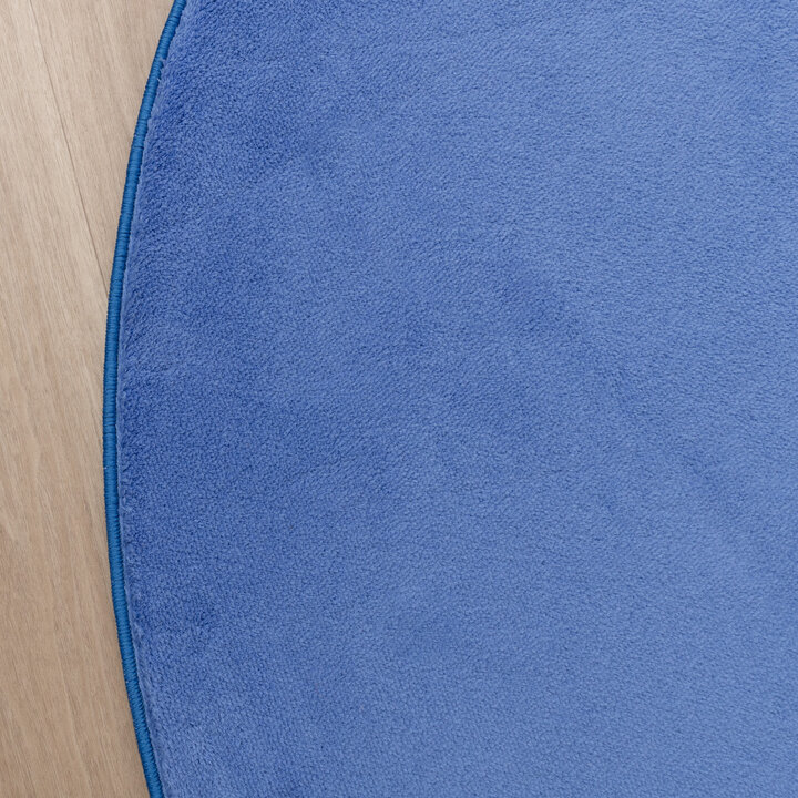 Tapis rond en jute pour l'extérieur - Vivid Bleu - 4