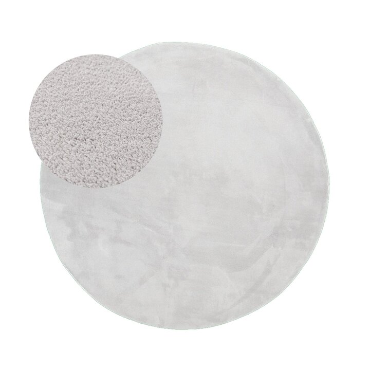Tapis rond en jute pour l'extérieur - Vivid Gris
