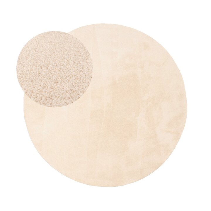 Tapis rond en jute pour l'extérieur - Vivid Beige