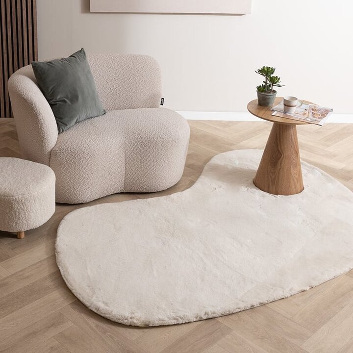 Tapis doux à poils longs - Comfy Supreme Ripple Crème