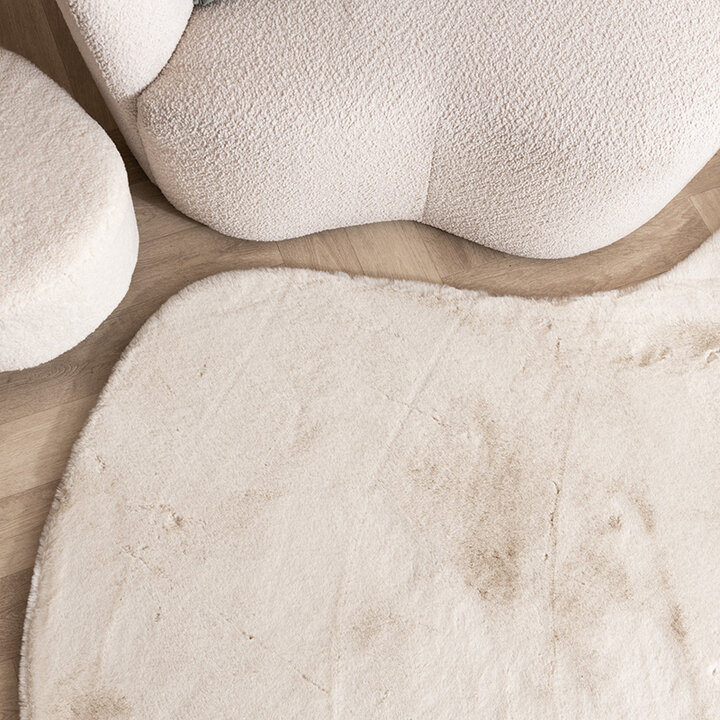 Tapis doux à poils longs - Comfy Supreme Ripple Crème - 2