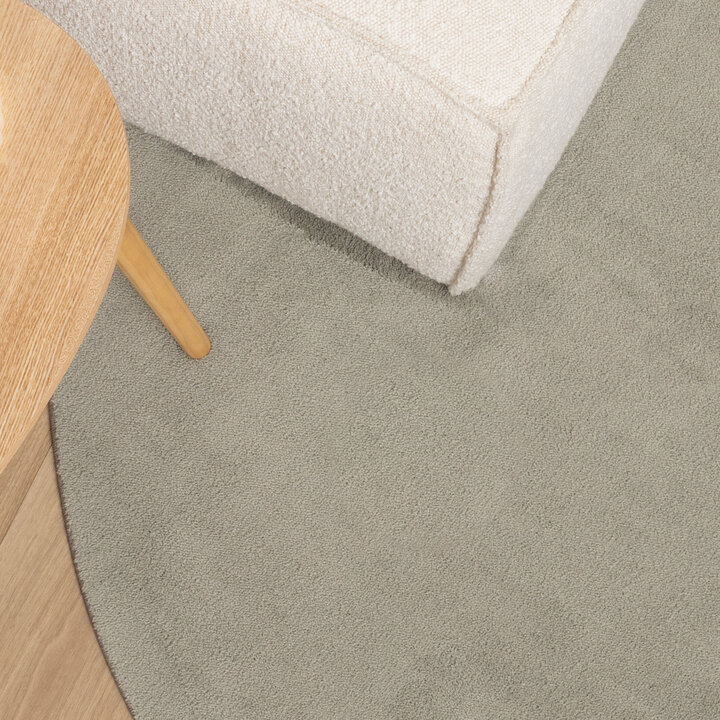 Tapis rond en jute pour l'extérieur - Vivid Vert - 2