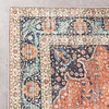 Tapis rond en jute d'extérieur - Kairo Medaillon Terra/Bleu Foncé - thumbnail 5