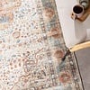 Tapis rond en jute d'extérieur - Kairo Medaillon Crème/Multicolore - thumbnail 3