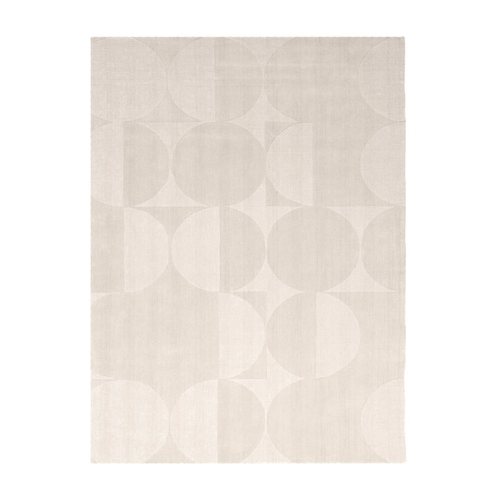 Tapis en laine - Giselle Circles Crème - 1