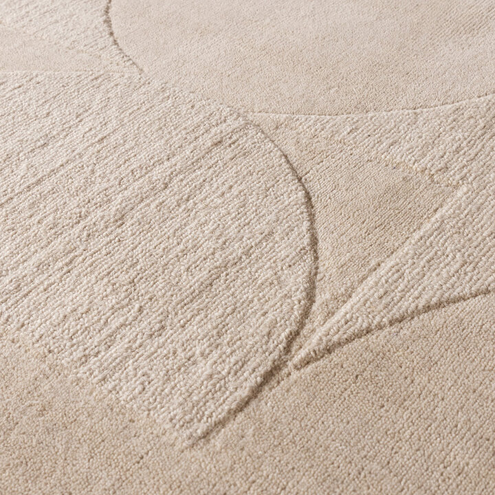 Tapis en laine - Giselle Circles Crème - 3