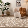 Tapis lavable - Dunya Zebra Beige/Blanc - thumbnail