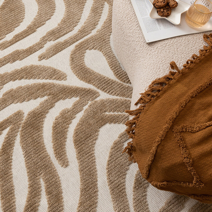Tapis lavable - Dunya Zebra Beige/Blanc - 2