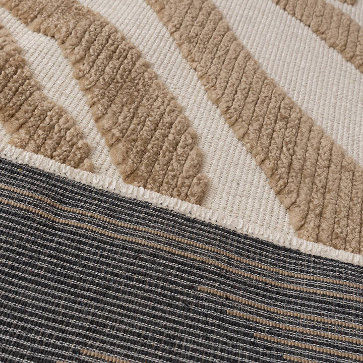 Tapis lavable - Dunya Zebra Beige/Blanc - 6