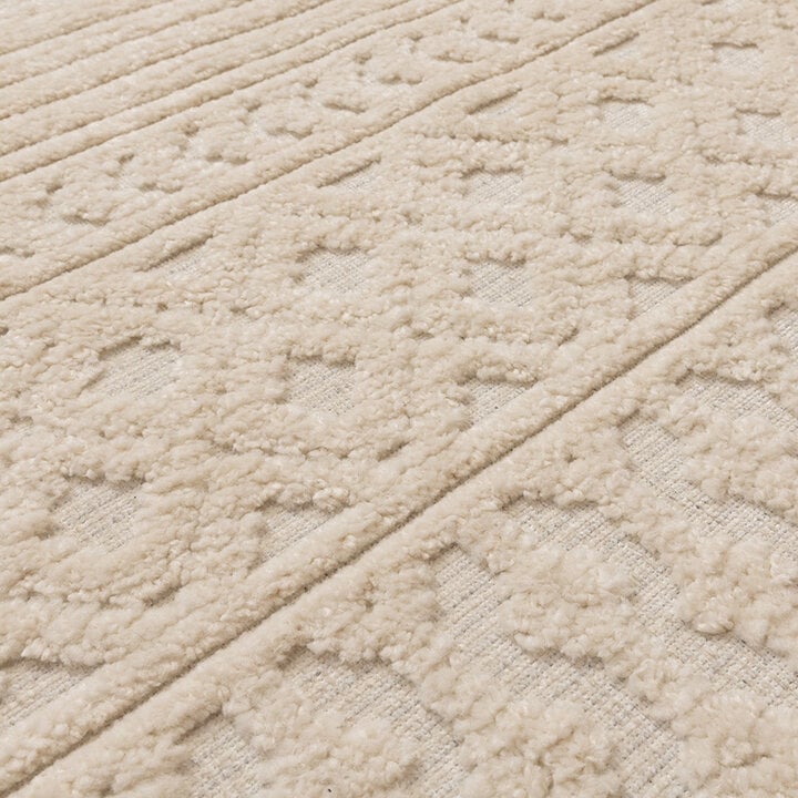 Tapis lavable - Dunya Geo Blanc - 3