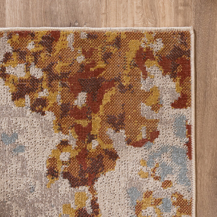 Tapis moderne - Bush Bleu/Terra - 5