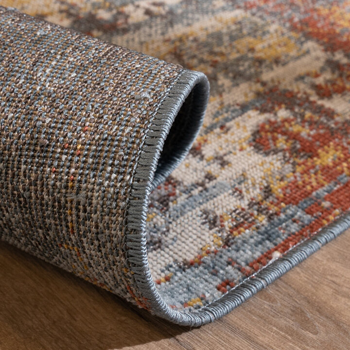 Tapis moderne - Bush Bleu/Multicolore - 6
