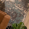 Tapis moderne - Bush Turquoise/Crème - thumbnail 2