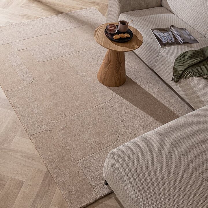 Tapis en laine - Giselle Abstract Beige