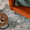 Tapis en viscose - Leyla Medaillon Vert - thumbnail 3
