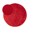 Tapis rond en jute pour l'extérieur - Vivid Rouge - thumbnail