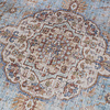 Tapis en viscose - Leyla Medaillon Bleu Clair - thumbnail 4