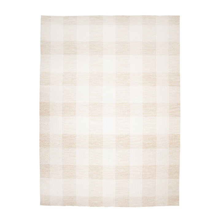 Tapis en sisal - Ranch Checkerboard Beige - 1