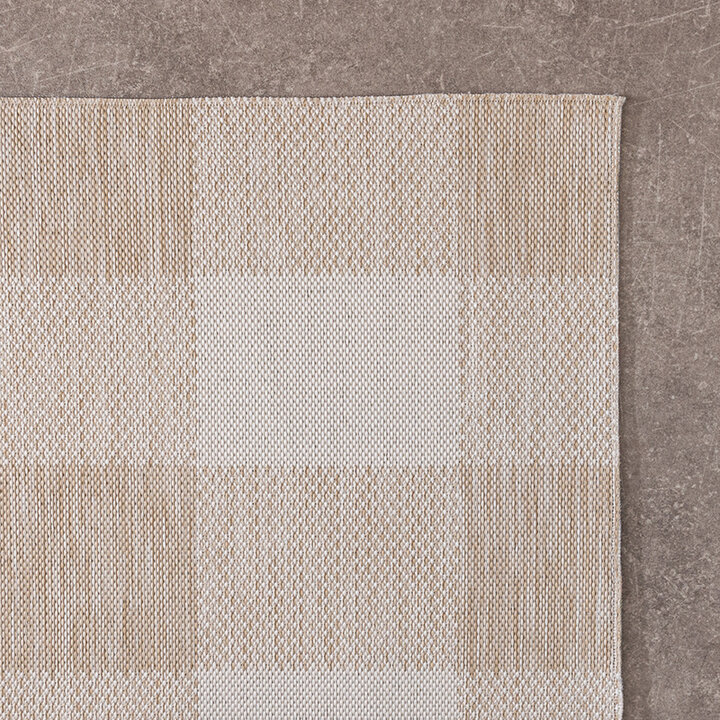 Tapis en sisal - Ranch Checkerboard Beige - 5