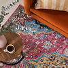 Tapis en viscose - Leyla Medaillon Multicolore - thumbnail 3