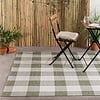 Tapis en sisal - Ranch Checkerboard Vert - thumbnail