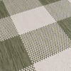 Tapis en sisal - Ranch Checkerboard Vert - thumbnail 3