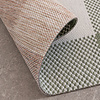 Tapis en sisal - Ranch Checkerboard Vert - thumbnail 6