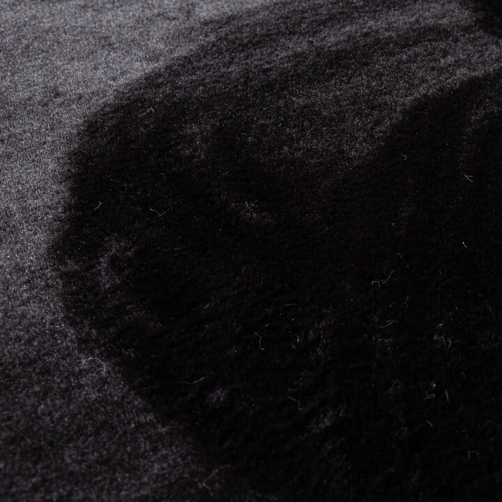 Tapis rond à poils courts - Cozy Noir - 3