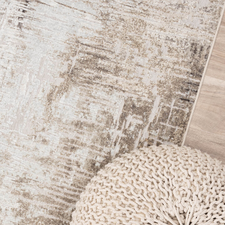 Tapis moderne - Hendrix Grunge Crème/Gris - 2