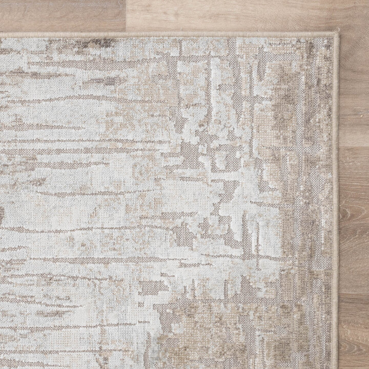 Tapis moderne - Hendrix Grunge Crème/Gris - 5