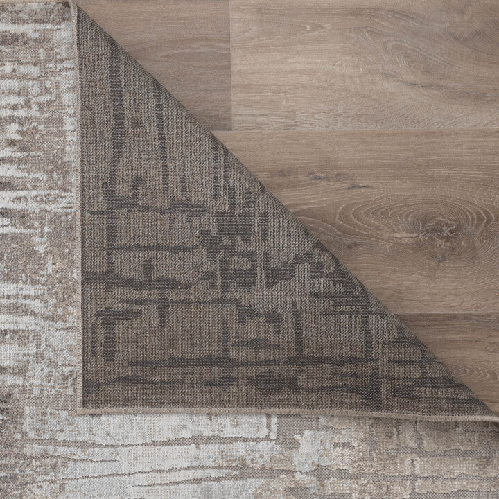 Tapis moderne - Hendrix Grunge Crème/Gris - 6