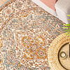Tapis vintage rond - Thirza Medaillon Bleu Clair/Multicolore - thumbnail 2