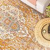 Tapis vintage - Thirza Medaillon Jaune Ocre/Multicolore - thumbnail 2