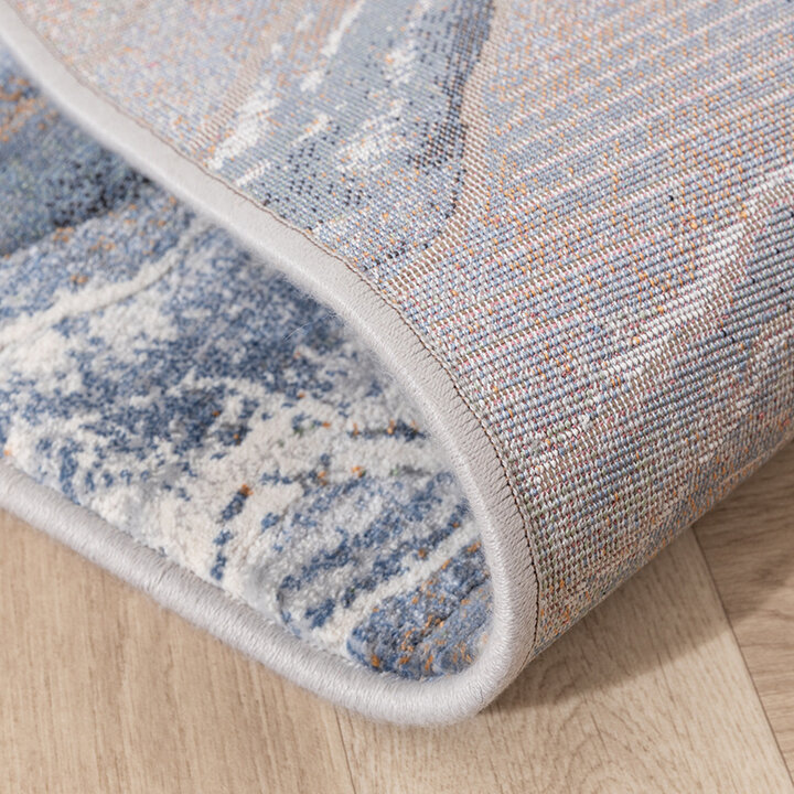 Tapis d'extérieur luxe - Xavier Wave Bleu/Gris - 6