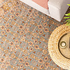 Tapis vintage rond - Thirza Oriental Bleu Clair/Multicolore - thumbnail 2