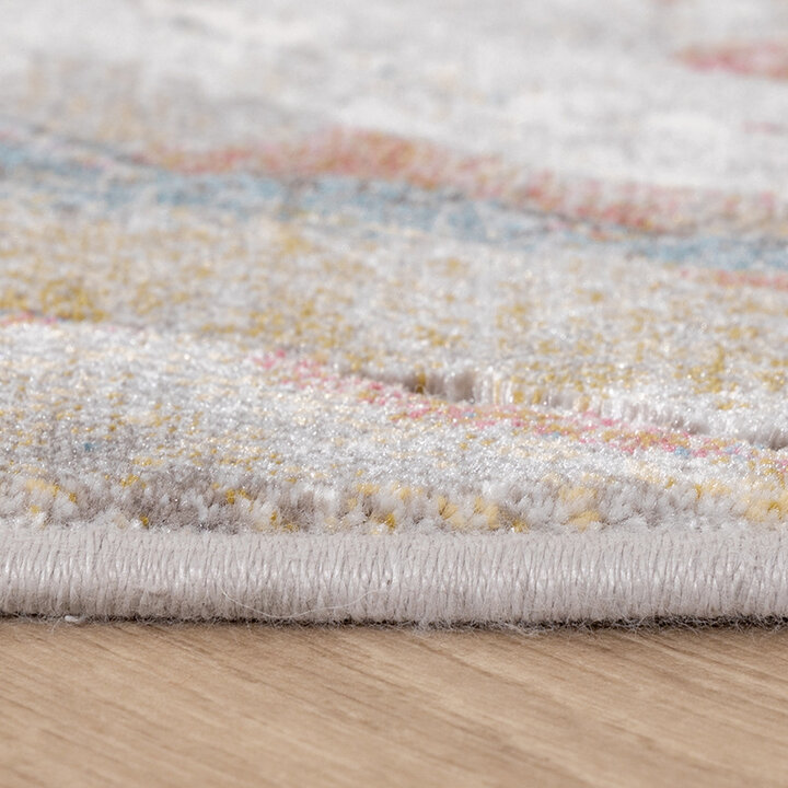 Tapis d'extérieur luxe - Xavier Wave Bleu/Rouge - 4