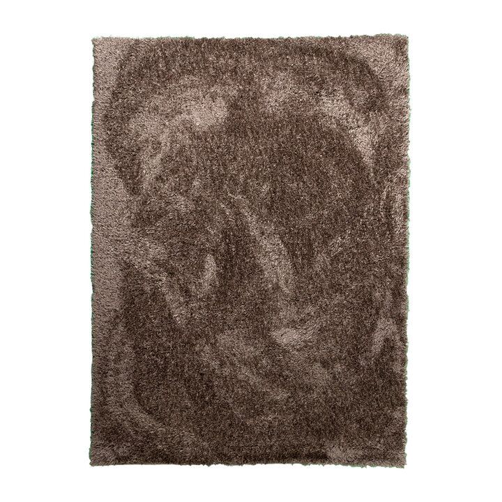 Tapis shaggy rond - Blaze Taupe - 1