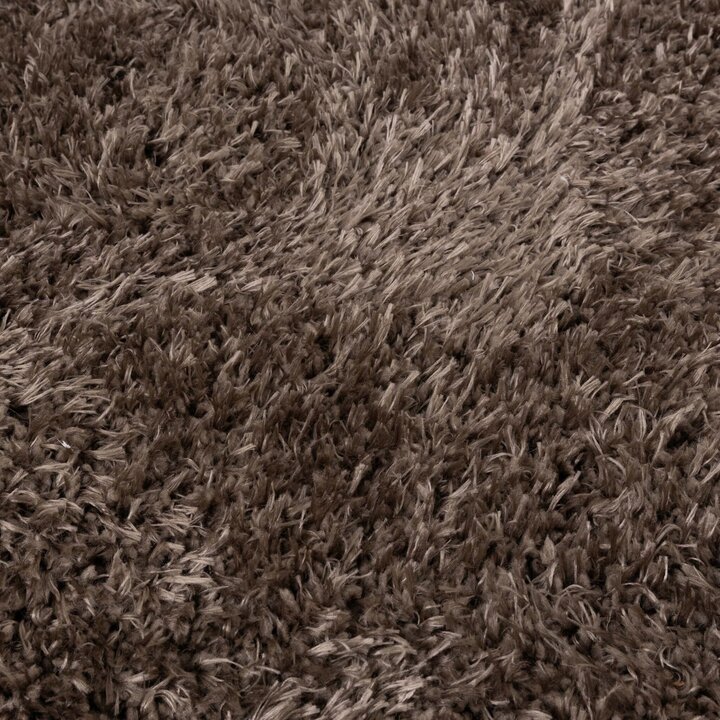 Tapis shaggy rond - Blaze Taupe - 4