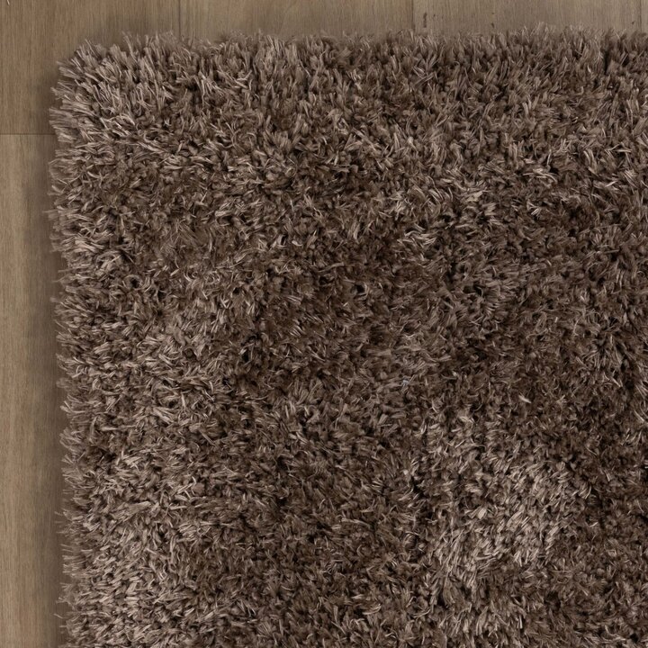 Tapis shaggy rond - Blaze Taupe - 5