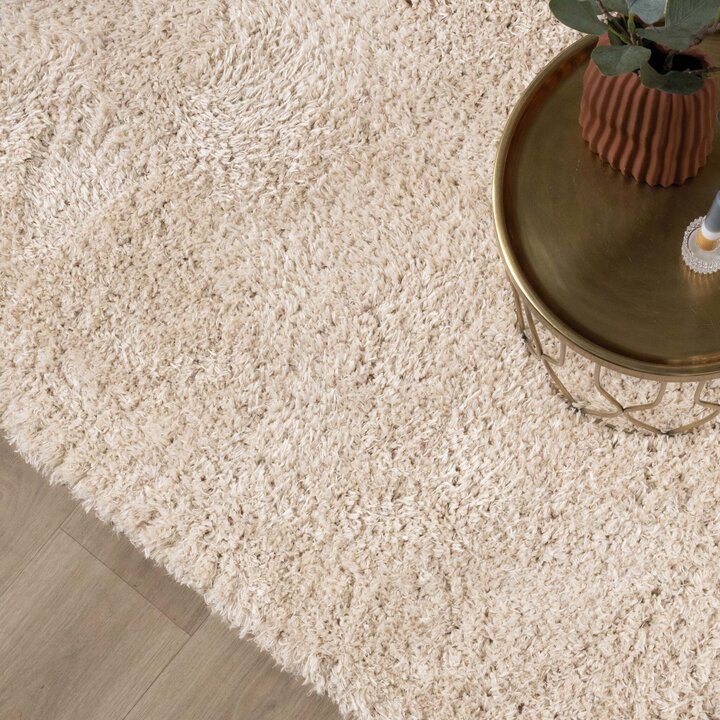 Tapis shaggy rond - Blaze Beige - 3