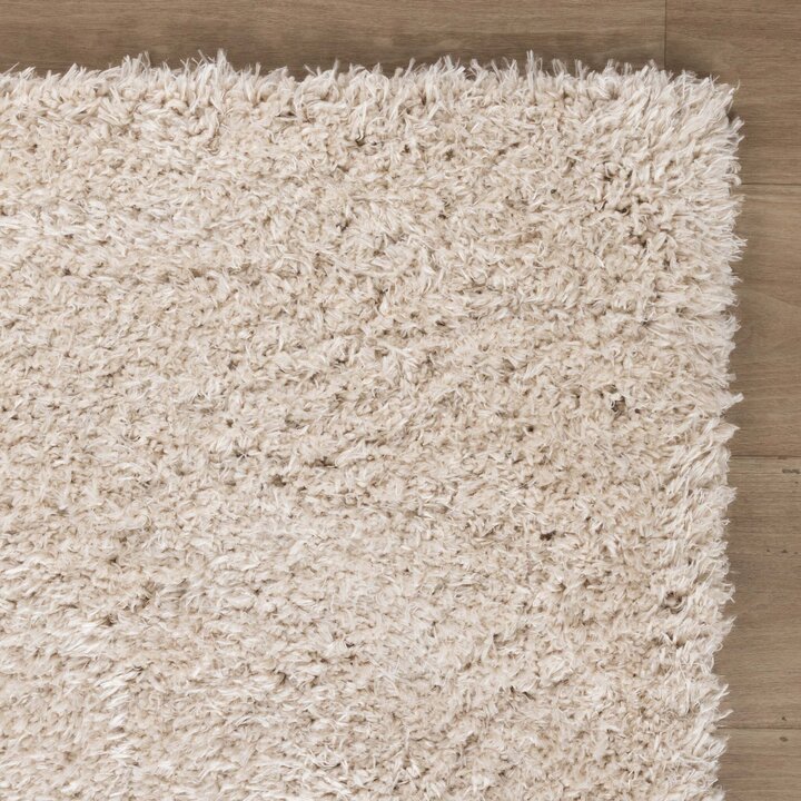 Tapis shaggy rond - Blaze Beige - 5