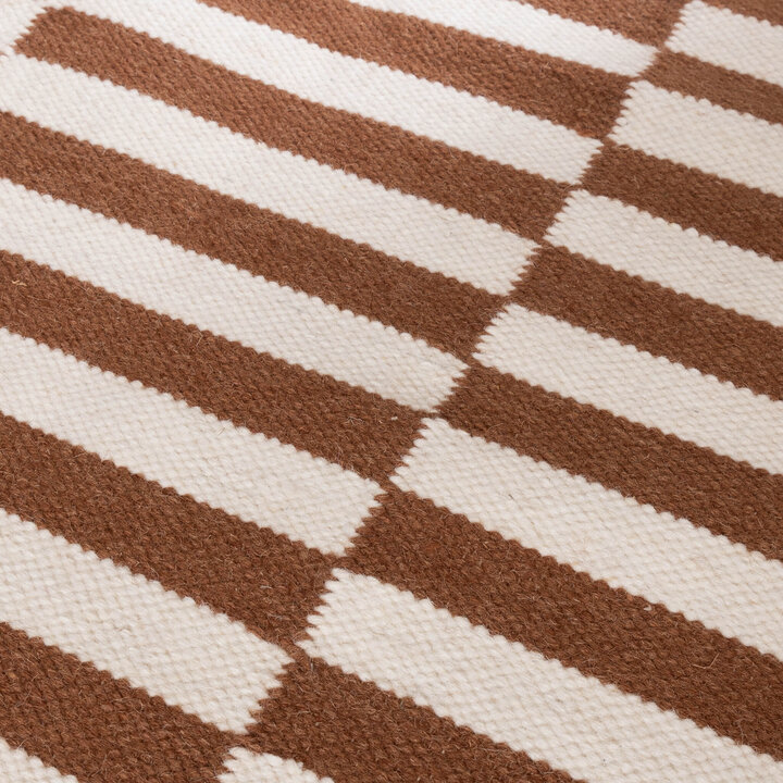 Couloir lavable - Dazzle Blocks Marron/Blanc - 4