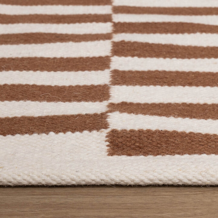 Couloir lavable - Dazzle Blocks Marron/Blanc - 6