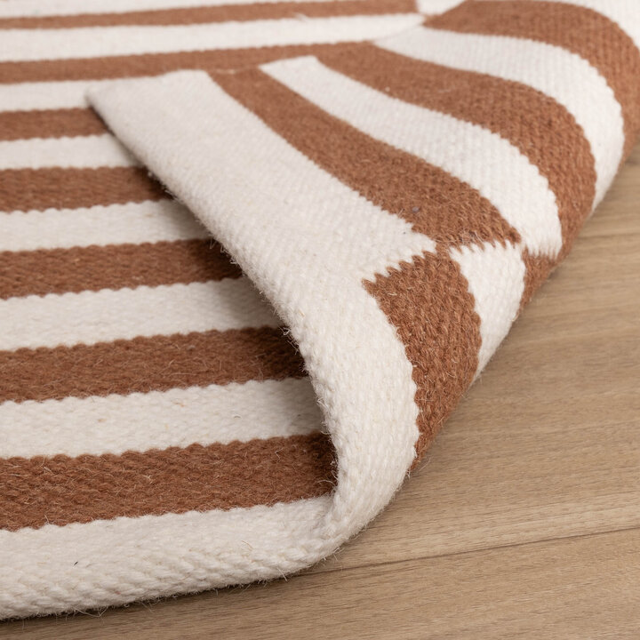 Couloir lavable - Dazzle Blocks Marron/Blanc - 7