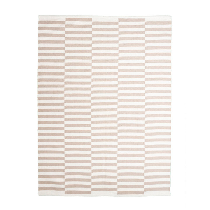 Couloir lavable - Dazzle Blocks Beige/Blanc - 1