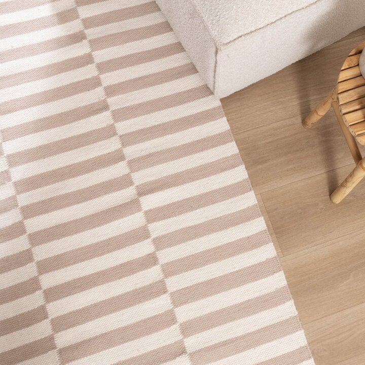 Couloir lavable - Dazzle Blocks Beige/Blanc - 3