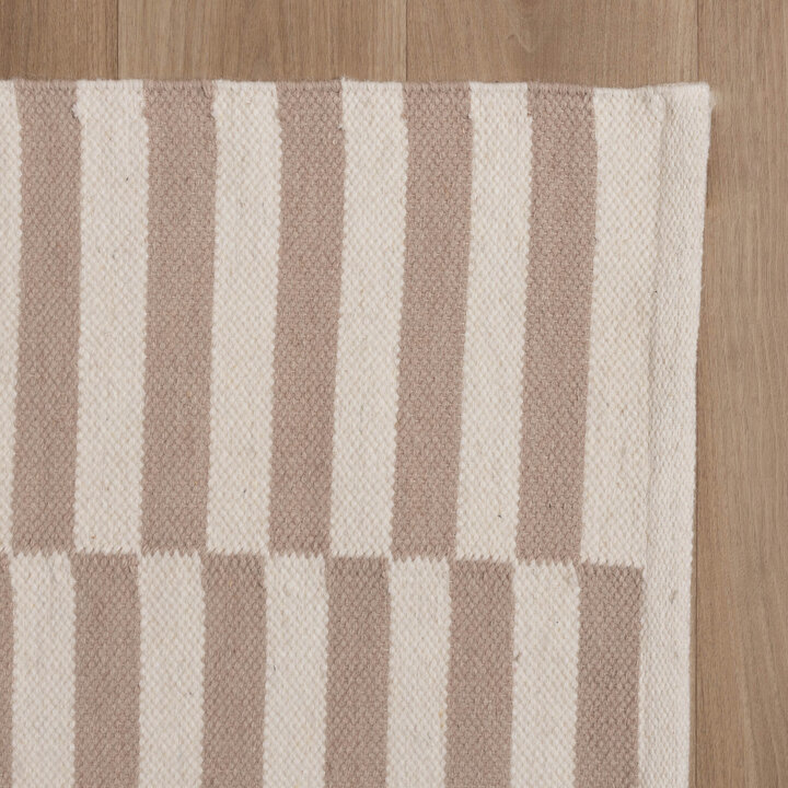 Couloir lavable - Dazzle Blocks Beige/Blanc - 5